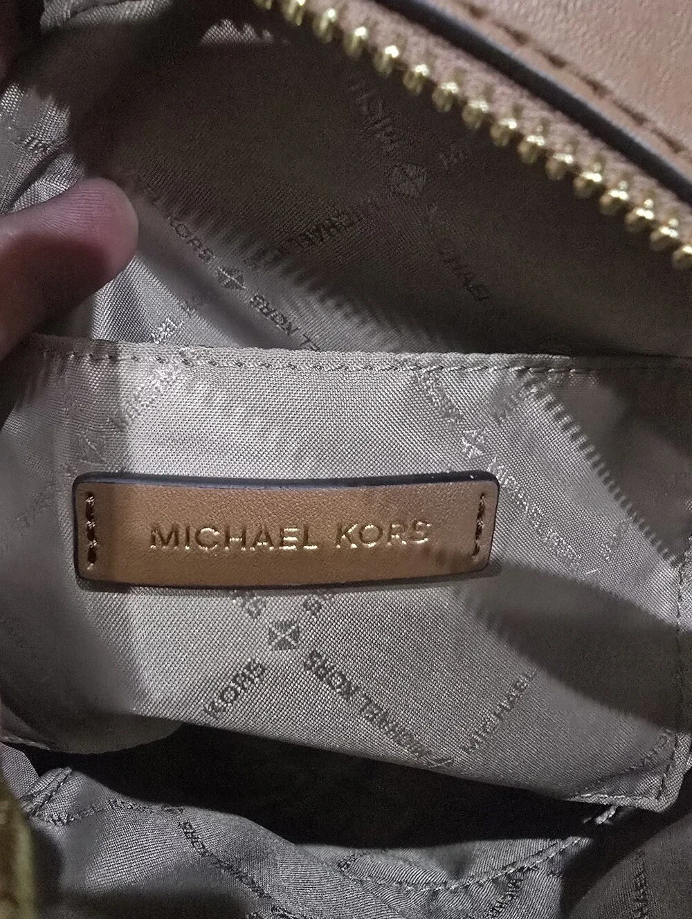 Michael Kors MK Jaycee XS Extra Small Convertible Backpack Bag Brown Luggage